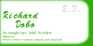 richard dobo business card
